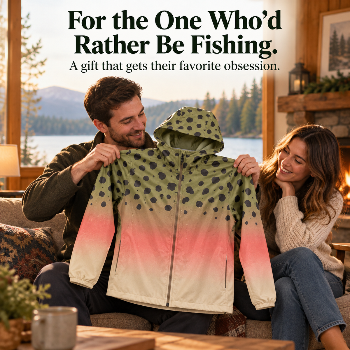 🎣🐟 Fish-Inspired Hooded Jacket — Standout Fishing Style & a Thoughtful Gift for Anglers 🎁