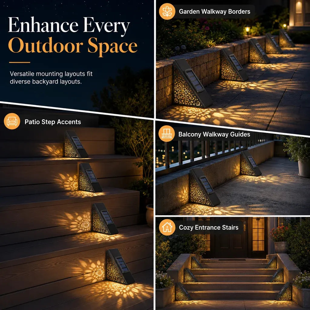 ☀️ Solar Step Light – For stairs, decks & pathways ✨