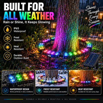 ✨Modular Ring Tree Landscape Lights – 360° Outdoor Uplighting for Trees & Columns