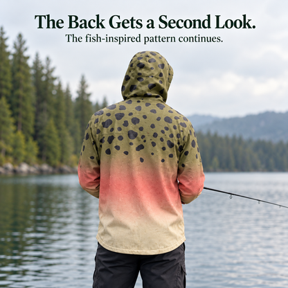 🎣🐟 Fish-Inspired Hooded Jacket — Standout Fishing Style & a Thoughtful Gift for Anglers 🎁