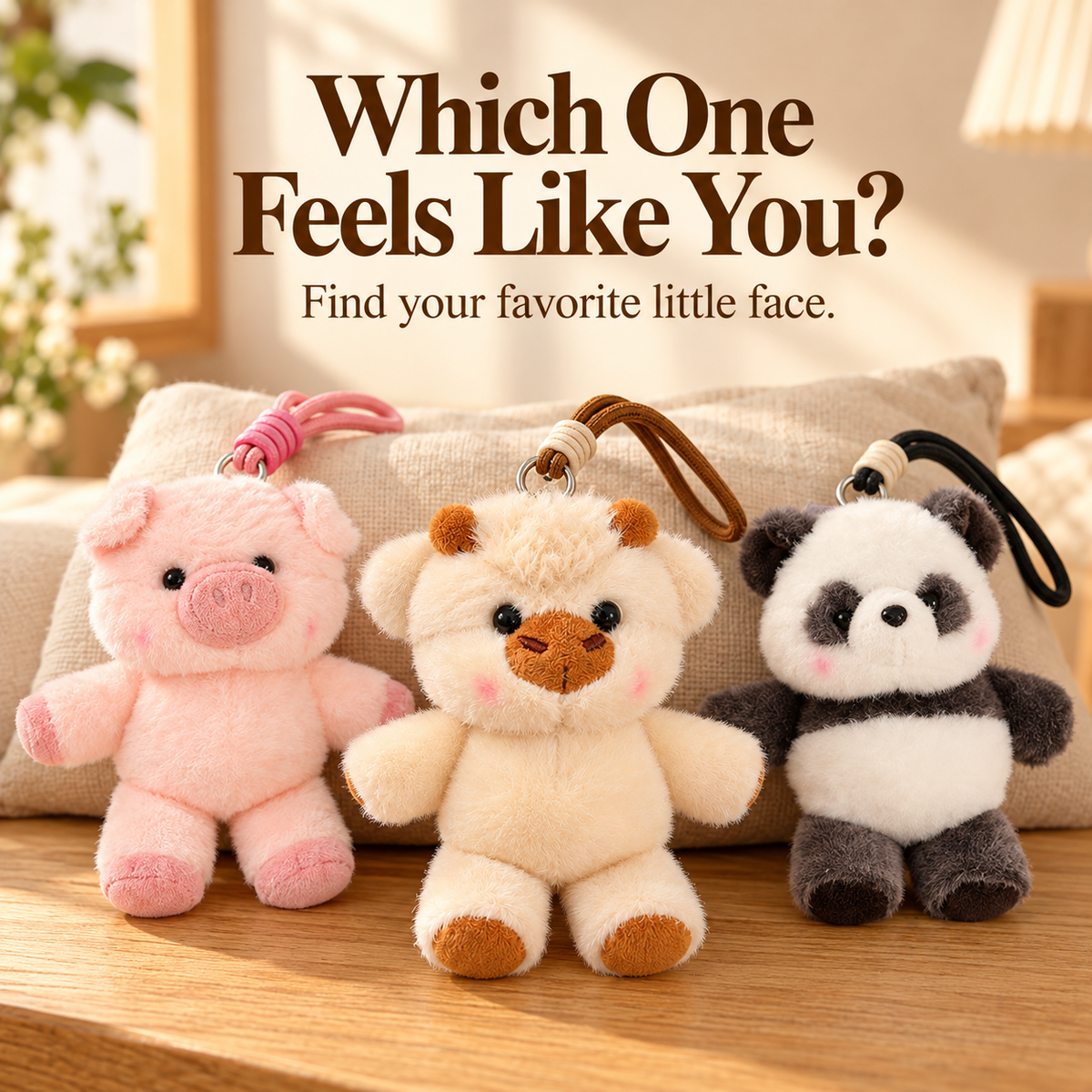Your Bag’s Cutest Plus-One 🐮✨ Mini Plush Animal Bag Charm