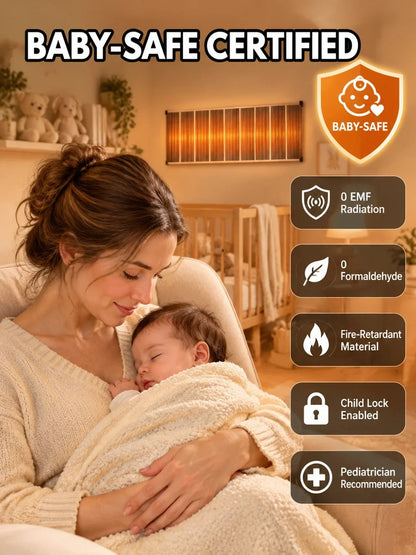 Ultra-Thin Graphene Infrared Wall Heater | 3s Rapid Heating | A+++ Energy Saving | Drill-Free ☀️