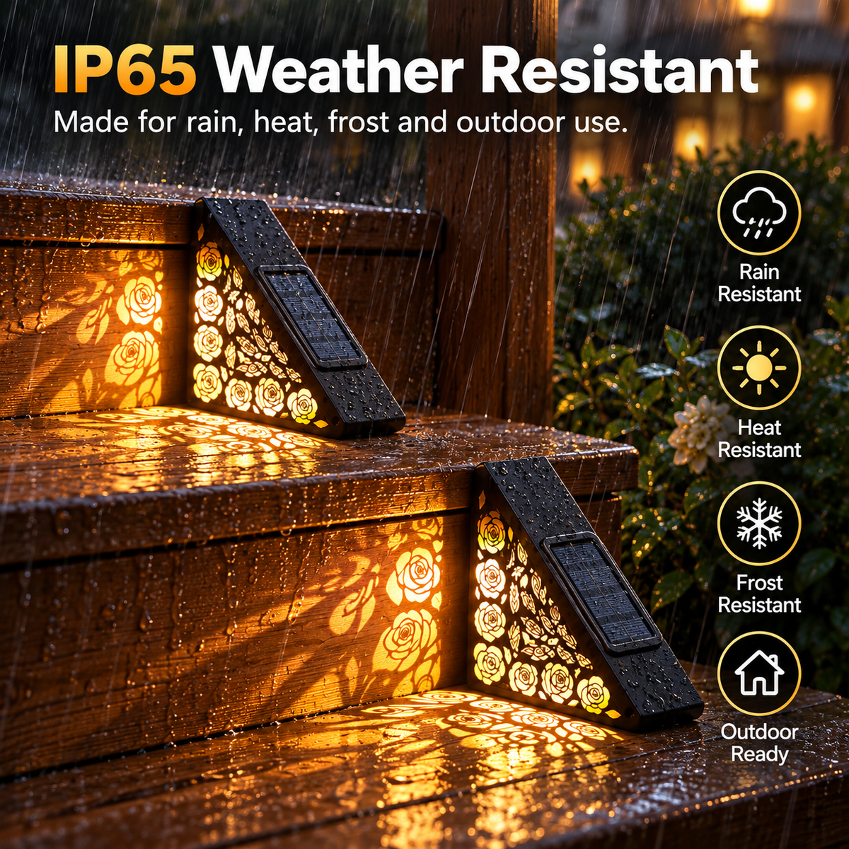 Hot sales🔥2-Pack Solar Step Lights Outdoor