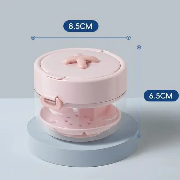3-in-1 Travel Retainer Cleaner Case with Mirror & Drain Tray