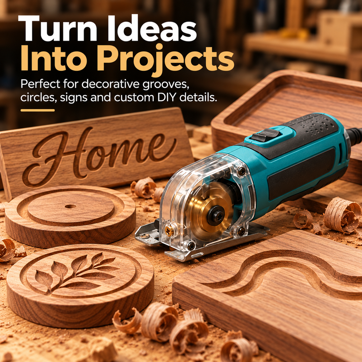 🔧Compact Precision Wood Carving Tool – Freeform Groove & Detail Cutter
