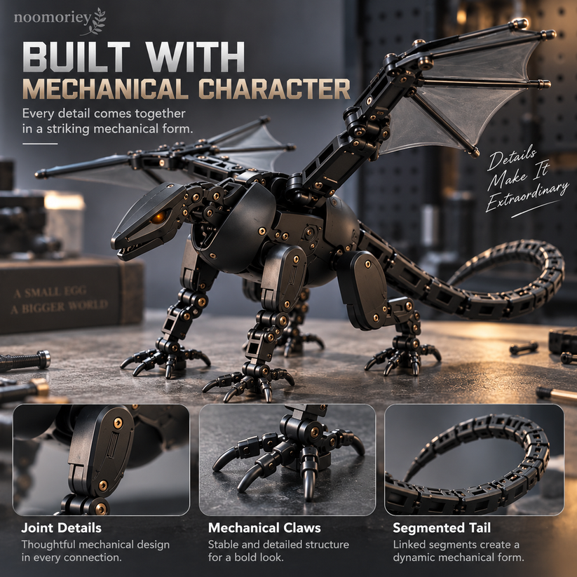 🥚🐉2-in-1 Transforming Dragon Egg – Mechanical Dragon Toy & Collectible