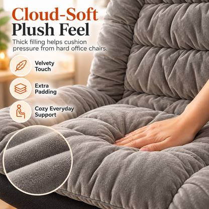 🔥🪑 Cozy Heated Office Chair Cushion ✨ Plush Quilted Seat & Back Warmer with Remote Control ⏱️❄️ Soft Comfort for Home & Office 💖🌈 6 Colors Available!