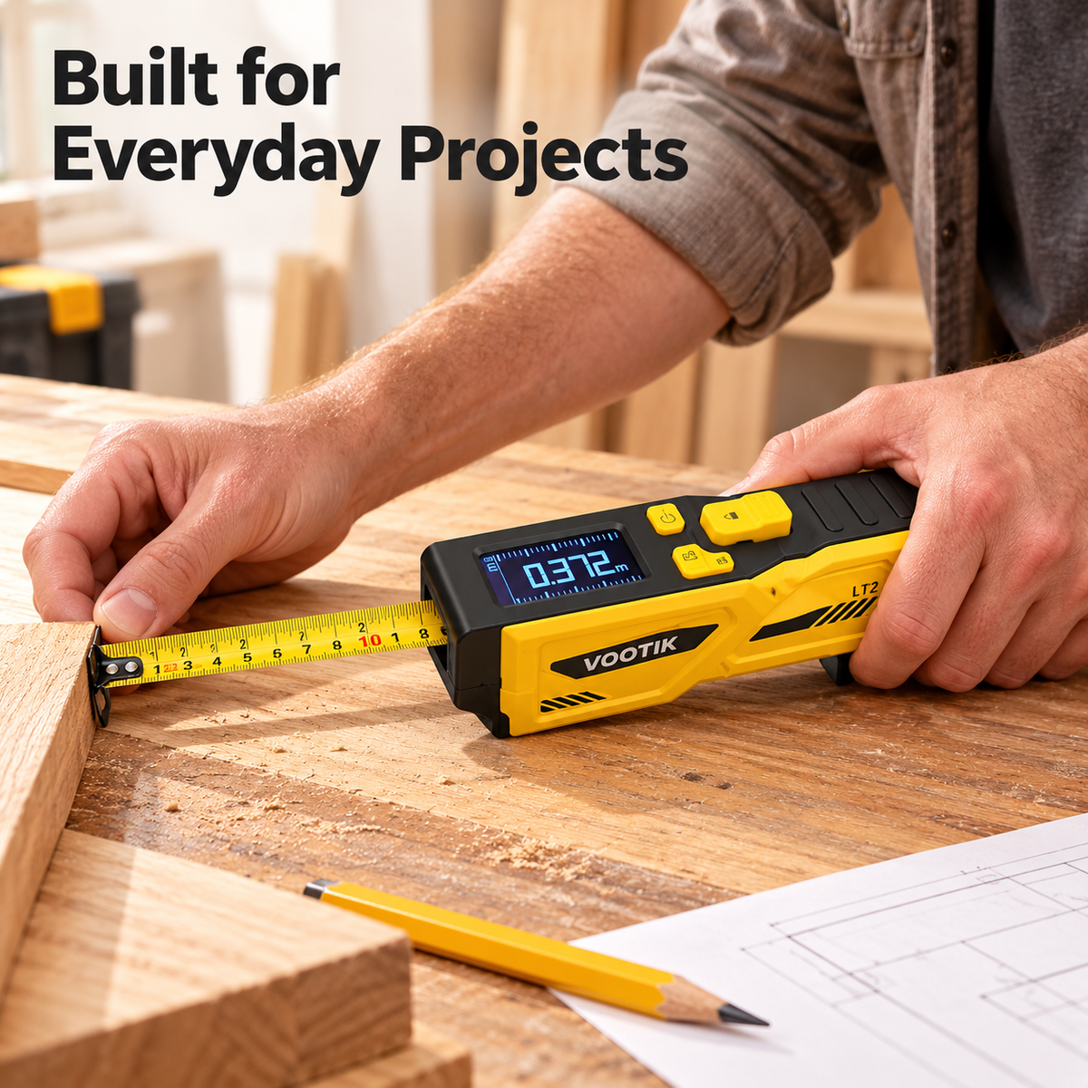 Digital Laser Tape Measure – Fast, Easy & Precise Measurements