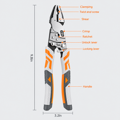 🔧 Self-Locking Ratchet Pliers – Secure Grip, Less Effort