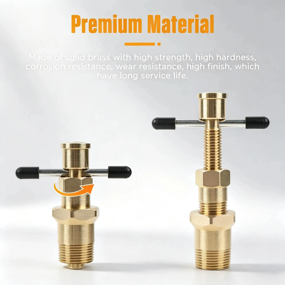 RDS SCM Compression Sleeve Puller Tool for 1/2' & 3/4' Brass Pipes, Rust-Resistant Ferrule Remover