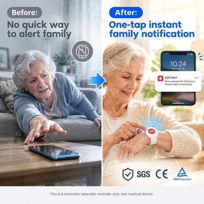 🔥🎁 Half-price offer: Safeguard the elderly—SOS emergency call wristband for seniors 🆘