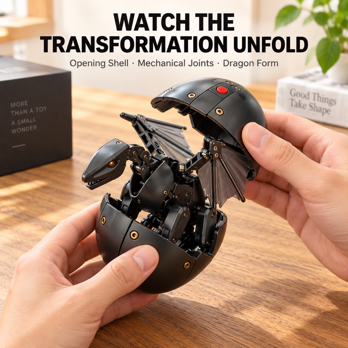 🥚🐉2-in-1 Transforming Dragon Egg – Mechanical Dragon Toy & Collectible