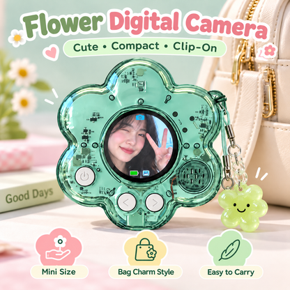 🌸 Flower Mini Digital Camera | Photo + Video Bag Charm Camera