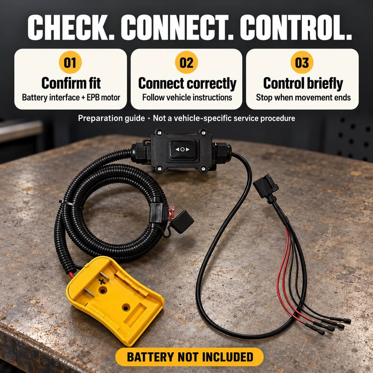 🔧 12–24V EPB Emergency Release Tool | Forward & Reverse Control