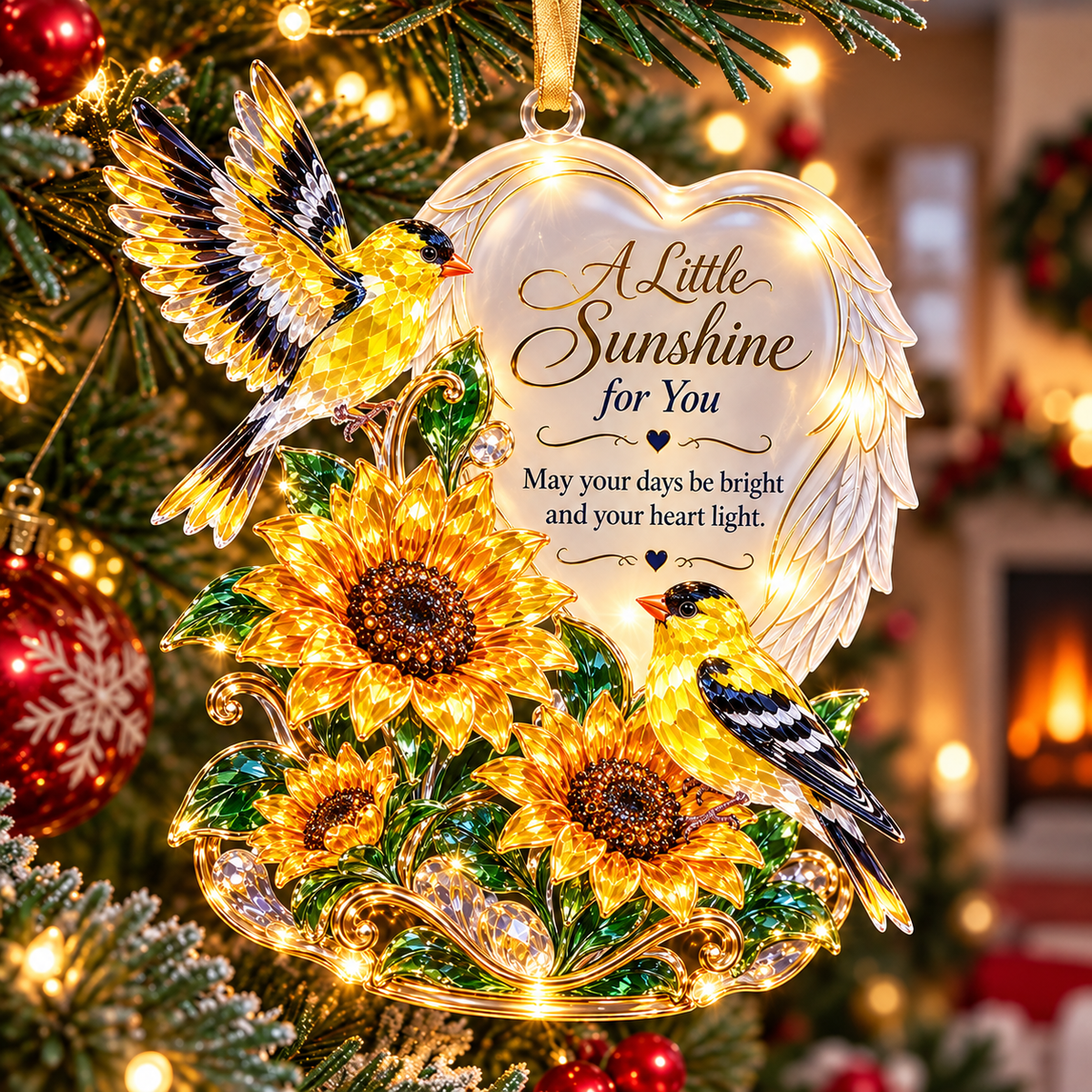 🪽 Angel Wings Heart Christmas Ornaments – 6 Inspirational Holiday Keepsake Designs