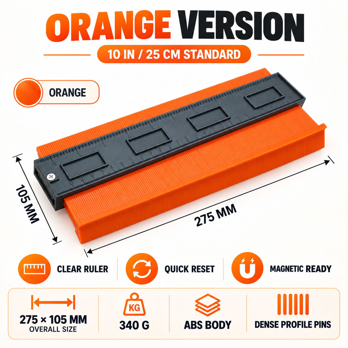 🔥 50% OFF Contour Gauge Tool – Copy Any Shape & Make Perfect Cuts Every Time🔨