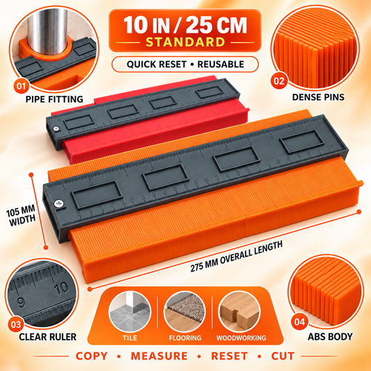 🔥 50% OFF Contour Gauge Tool – Copy Any Shape & Make Perfect Cuts Every Time🔨