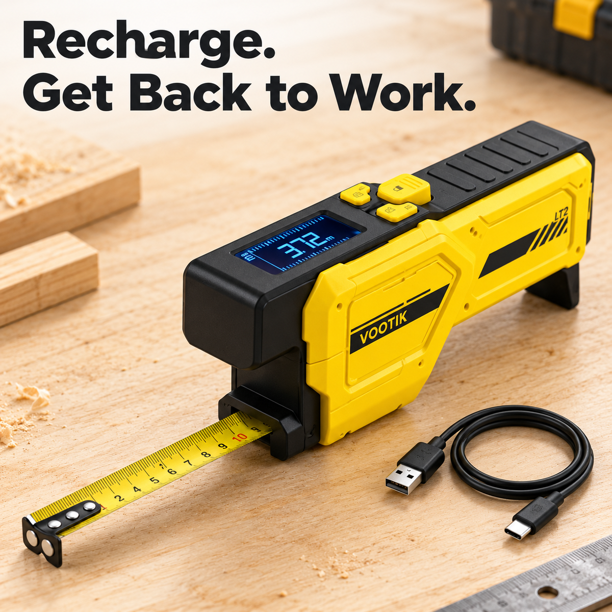 Digital Laser Tape Measure – Fast, Easy & Precise Measurements