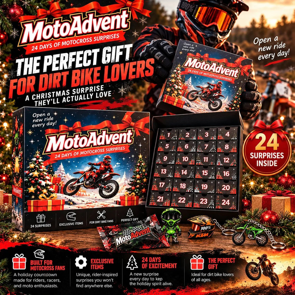 🏁 24-Day Motocross Advent Calendar – A New Dirt Bike Surprise Every Day 🏍️