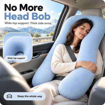 U-Shape Full Body Car Pillow 🚗💤