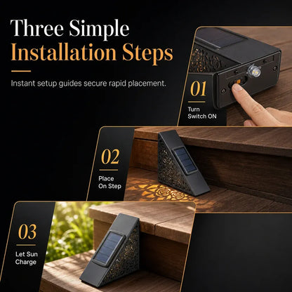 ☀️ Solar Step Light – For stairs, decks & pathways ✨
