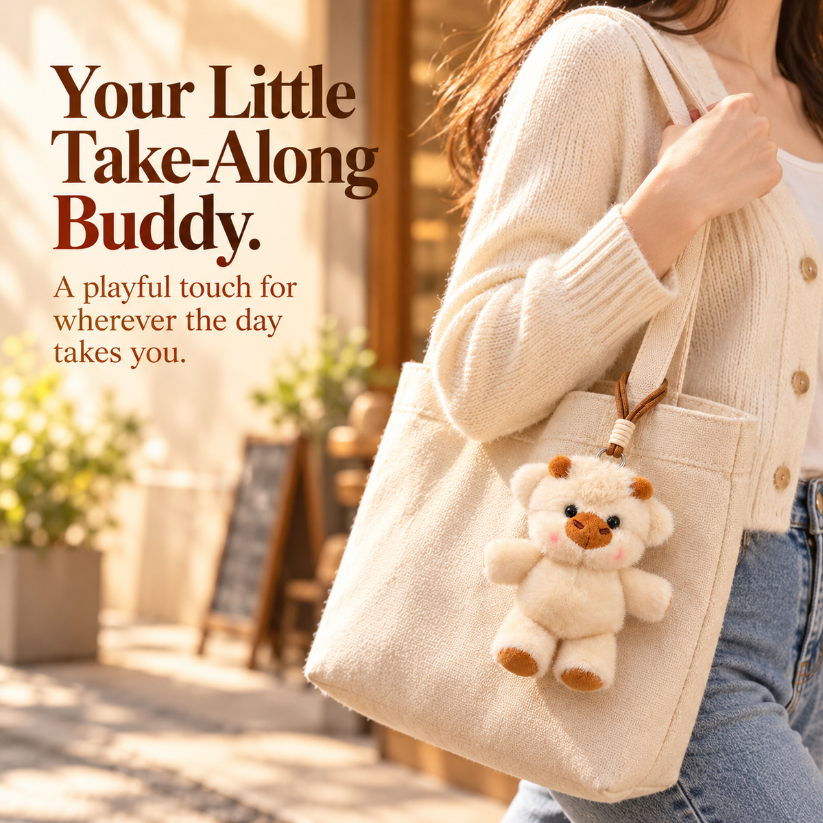 Your Bag’s Cutest Plus-One 🐮✨ Mini Plush Animal Bag Charm