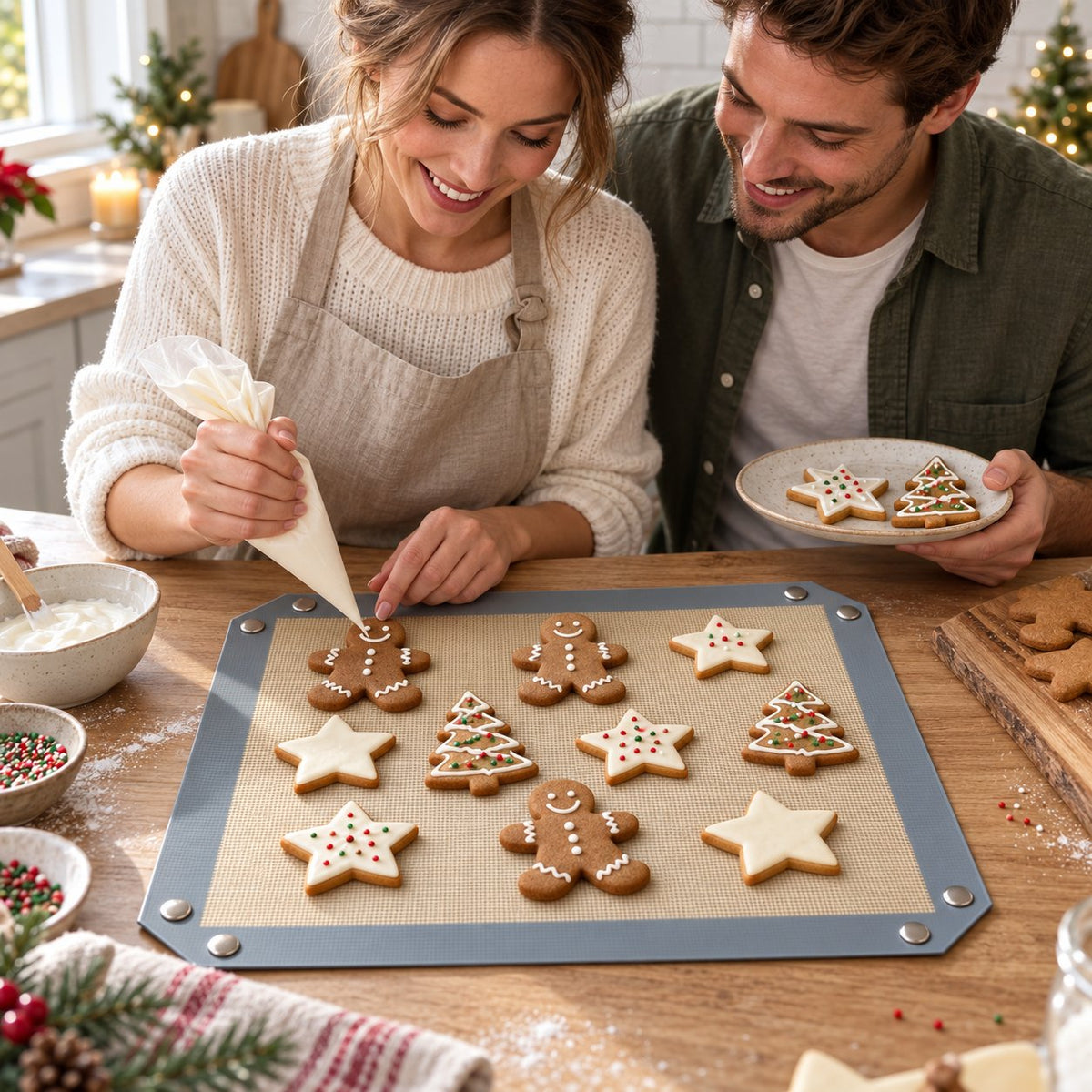 🧩 Snap-Corner Baking Mat 🍪