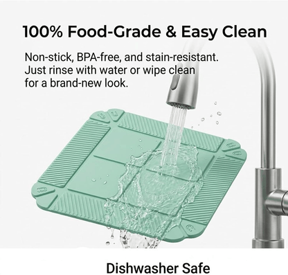 🔥2 in 1 Foldable Magnetic Silicone Trivet & Serving Tray