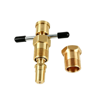 RDS SCM Compression Sleeve Puller Tool for 1/2' & 3/4' Brass Pipes, Rust-Resistant Ferrule Remover