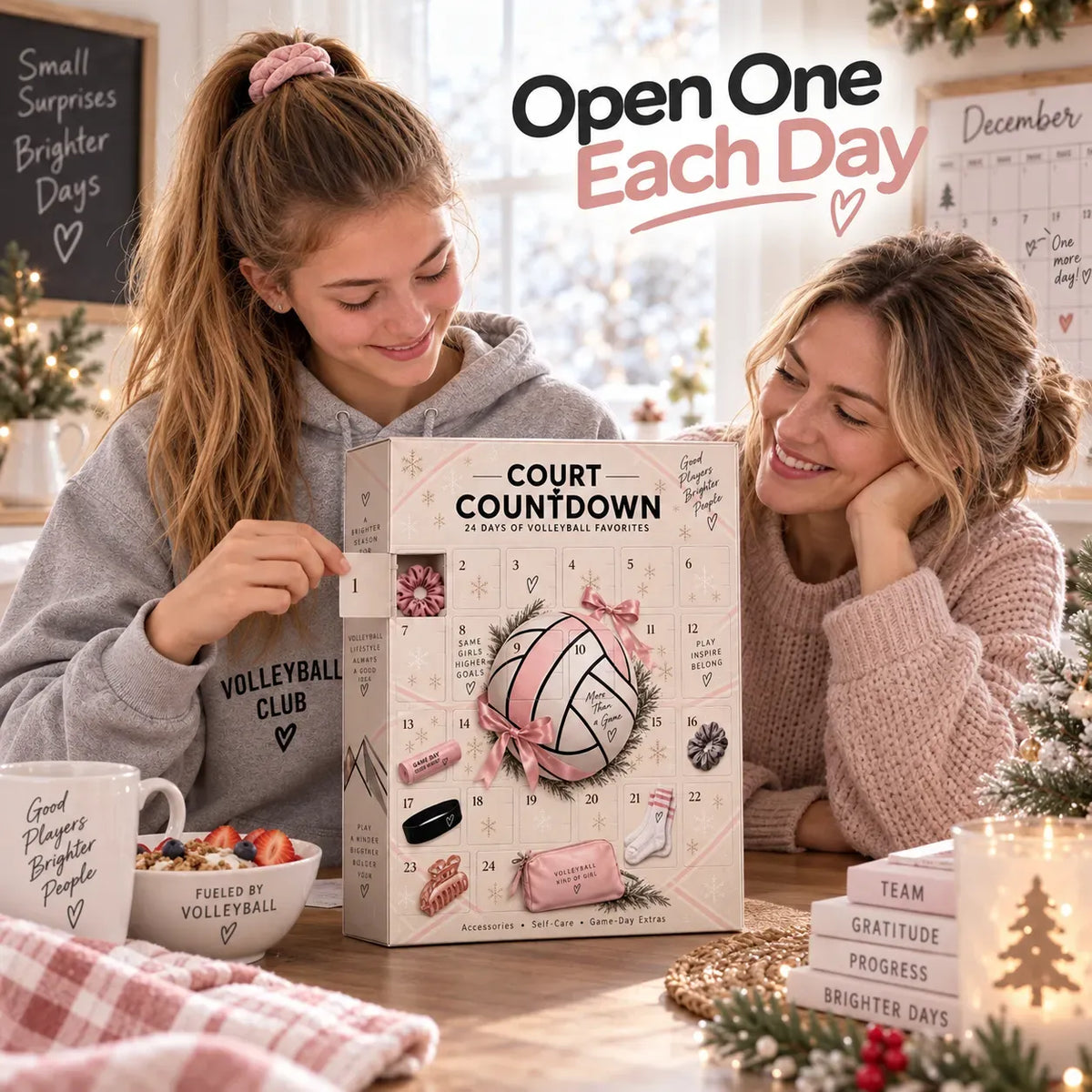 🏐 24 Days of Volleyball Magic Advent Calendar – 24 Volleyball-Themed Christmas Surprises