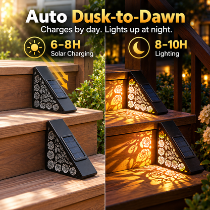 Hot sales🔥2-Pack Solar Step Lights Outdoor