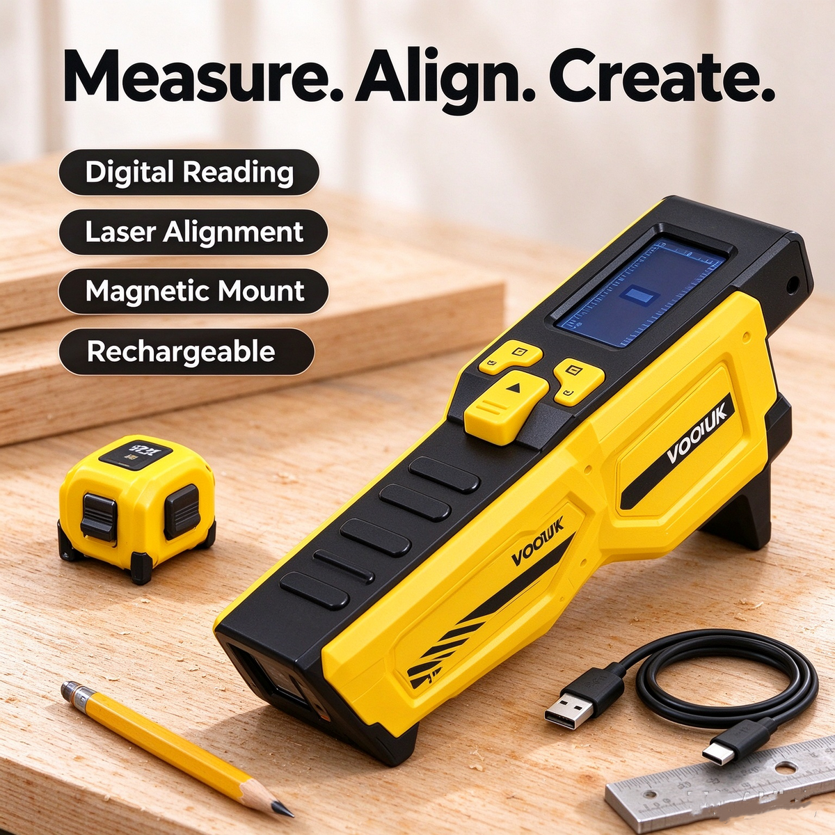 Digital Laser Tape Measure – Fast, Easy & Precise Measurements