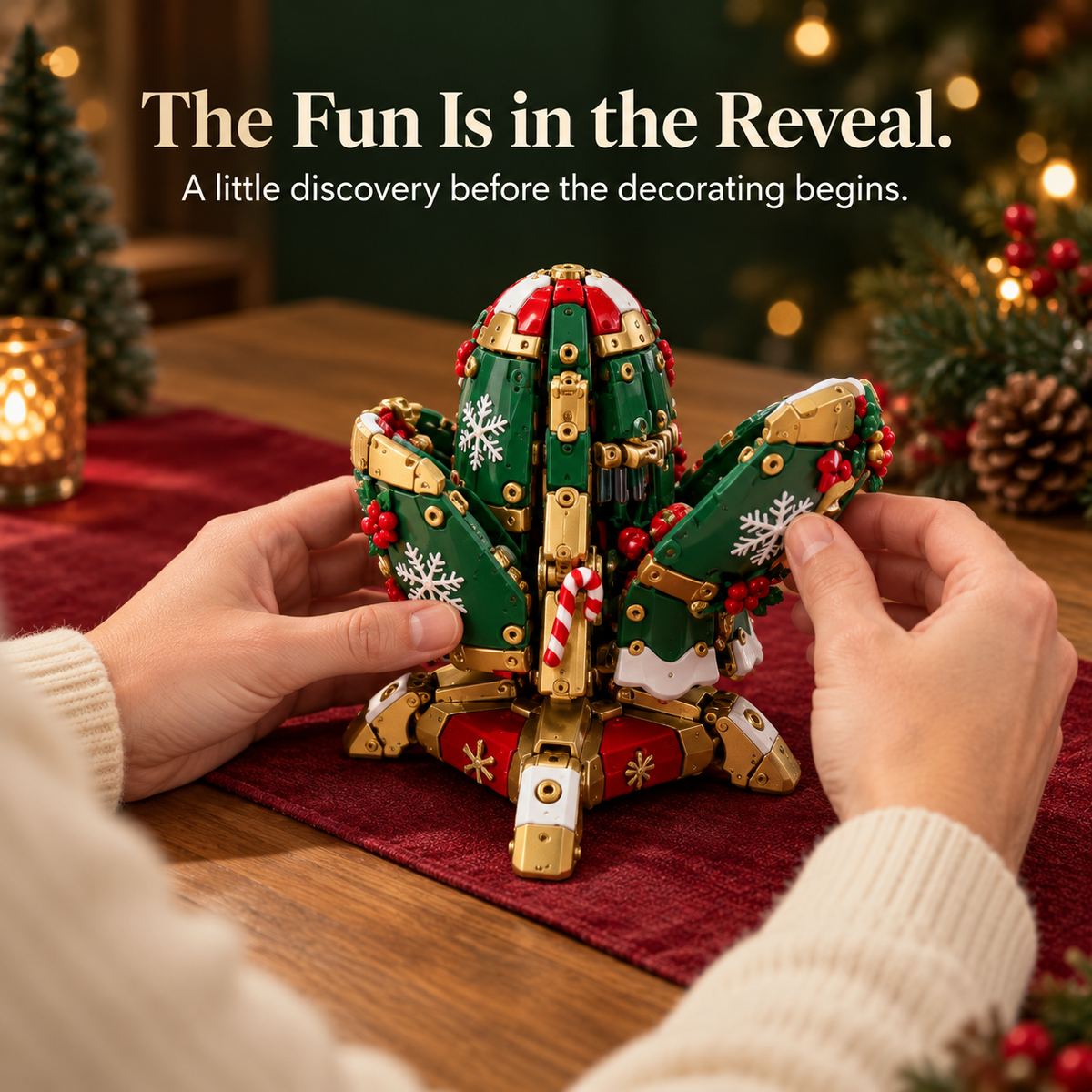 🎄 Magical Egg-to-Christmas Tree ✨ Light-Up Transforming Christmas Decoration & Gift