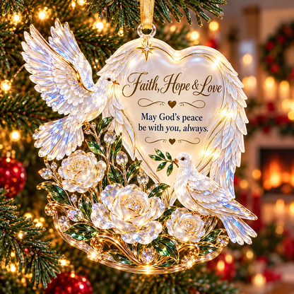 🪽 Angel Wings Heart Christmas Ornaments – 6 Inspirational Holiday Keepsake Designs