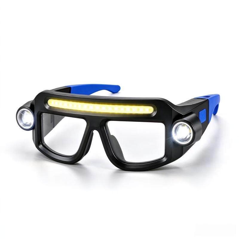 🎁 Rechargeable LED Glasses Light – Hands-Free Lighting for Repairs & Outdoor Adventures