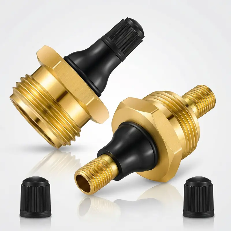 Solid brass RV water line blowout plugs