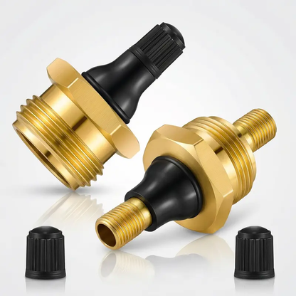 2-PCS RV Water Line Blowout Plug – Brass Air Compressor Winterizing Adapter for RV, Camper, Trailer & Boat Plumbing Systems
