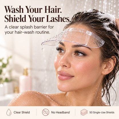 🚿💖 Keep Lashes Dry Shower Shield – No-Strap Lash Extension Protector