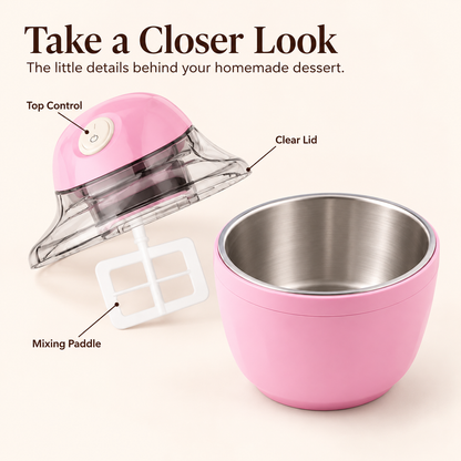 🍦 Mini Ice Cream Maker Cup – Homemade Treats, Your Favorite Flavors