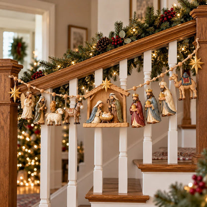 ✝️ 🎄 The Night Hope Was Born – Bethlehem Nativity Christmas Garland
