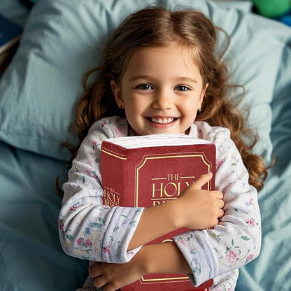📖 Bible Book Pillow – A Cozy, Meaningful Accent for Home & Gifting
