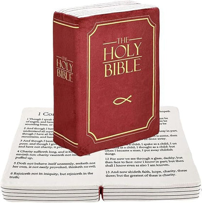📖 Bible Book Pillow – A Cozy, Meaningful Accent for Home & Gifting