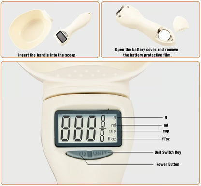🐾 Digital Pet Food Scoop Scale – Take the Guesswork Out of Feeding