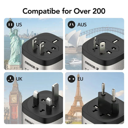 ⚡70W GaN Global Travel Charger 🌍– 3-Port Fast Charging with Integrated Rotary Plug🔌