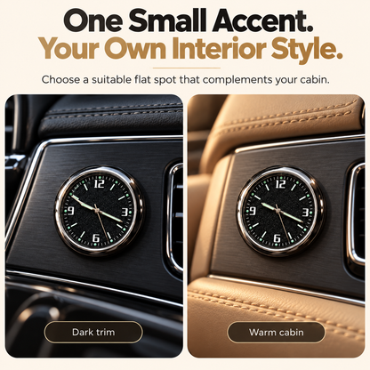 🕒 2 PACK-Mini Stick-On Car Dashboard Clock