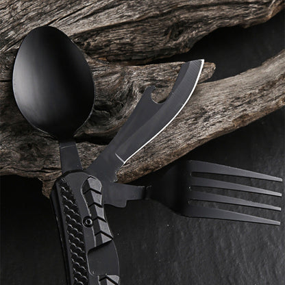 🎉🎉Surprise 50% off！🏕️Must-have for outdoor trips 🍴🥄3-In-1 Outdoor Folding Multifunctional Tableware