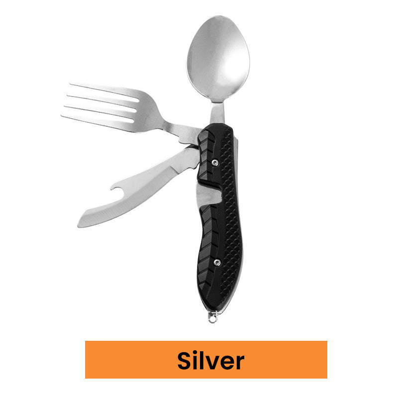 🎉🎉Surprise 50% off！🏕️Must-have for outdoor trips 🍴🥄3-In-1 Outdoor Folding Multifunctional Tableware