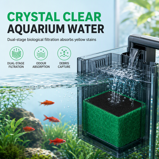 🐠 Activated Carbon Aquarium Filter Cube Block - Water Clarifier & Purifier 🧪